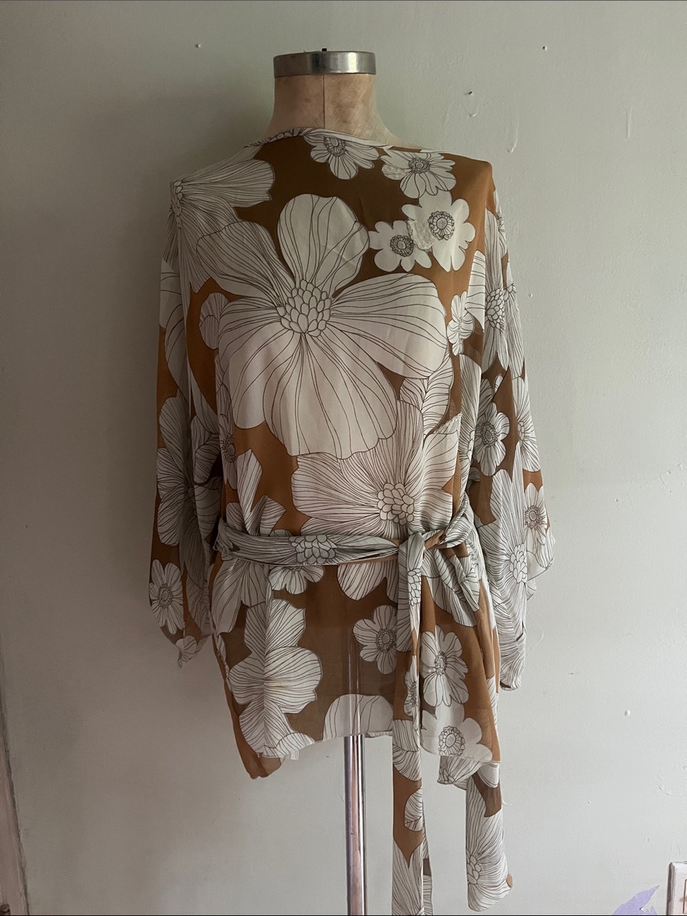 100% silk tunic/ cover up